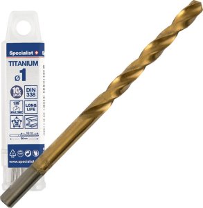SPECIALIST+ metal drill TITAN, 1 mm, 10 pcs. 1