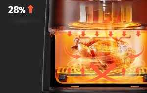 Frytkownica beztłuszczowa Cosori Air Fryer Turboblaze Airfryer 2024 DC601 9w1 XXL 6l 4