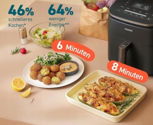 Frytkownica beztłuszczowa Cosori Air Fryer Turboblaze Airfryer 2024 DC601 9w1 XXL 6l 5