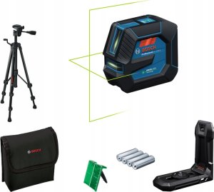 BOSCH. CROSS LASER GLL 20-22 G GREEN + HOLDER LB 10 + TRIPOD BT 150 1