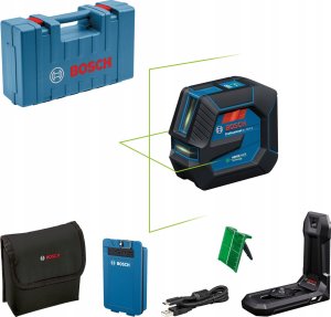 Bosch BOSCH.CROSS LASER GLL 20-22 G GREEN USB-C 1x BA 3.7V 3.0Ah XL + HOLDER LB 10 CASE 7