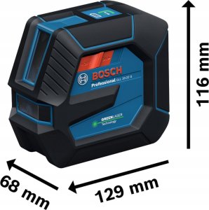 Bosch BOSCH.CROSS LASER GLL 20-22 G GREEN USB-C 1x BA 3.7V 3.0Ah XL + HOLDER LB 10 CASE 8