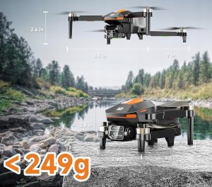 PLEGBLE Dron z kamerą bezszczotkowy silnik FPV RC WiFi 5G 2