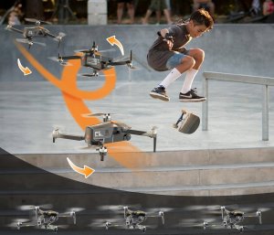 PLEGBLE Dron z kamerą bezszczotkowy silnik FPV RC WiFi 5G 3