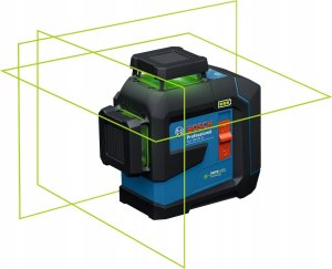 BOSCH.PLANE LASER GLL 80-33 G GREEN USB-C 1x BA 3.7 V 3.0 Ah XL + HANDLE LB 10 + CLAMP DK 20 CASE 2