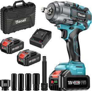 Uaoaii 1300Nm Akumulatorowa wkrętarka udarowa klucz 5000mAh bezszczotkowa 1