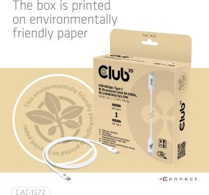 Kabel USB Club 3D USB-C - USB-C 1.2 m Biały (CAC-1572) 7