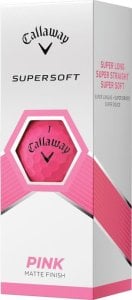 Matowe piłki golfowe CALLAWAY SUPERSOFT (różowe) 1