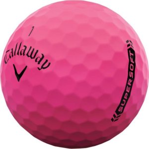 Matowe piłki golfowe CALLAWAY SUPERSOFT (różowe) 3