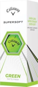 Matowe piłki golfowe CALLAWAY SUPERSOFT (zielone) 1