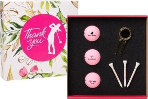 Piłki golfowe, zestaw prezentowy GOLF PLAYER Thank You, Ladies Pack (3 piłki) 1