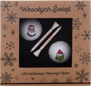 Piłki golfowe, zestaw prezentowy GOLF PLAYER Merry Christmas Pack (2 piłki) 2