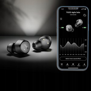 Tozo Agile Solo TWS Bluetooth Earbuds Black 6