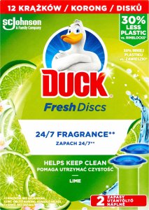 Duck, Żelowy krążek toaletowy, Lime, 2 x 36 ml 3