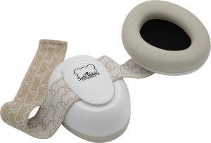 Słuchawki wygłuszające ochronne dzieci niemowląt beżowe 0miesięcy SafeTeddy 4