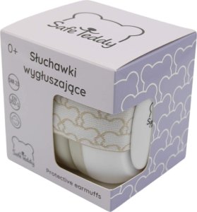 Słuchawki wygłuszające ochronne dzieci niemowląt beżowe 0miesięcy SafeTeddy 10