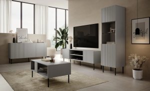 Komoda ASENSIO KM-1 150 cm jasnoszara HALMAR 3