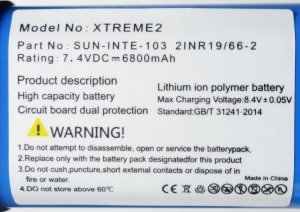 Bateria Akumulator do Głośnika JBL XTREME 2 SUN-INTE-103/2INR19 6800mAh 7,4V 8