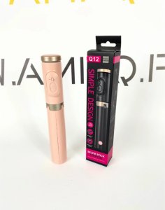 Selfie Stick + Statyw do telefonu 2w1 z pilotem różowy 73cm 5