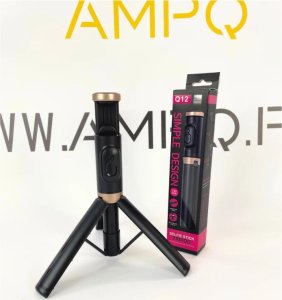 Selfie Stick + Statyw do telefonu 2w1 z pilotem czarny 73cm 3