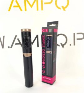 Selfie Stick + Statyw do telefonu 2w1 z pilotem czarny 73cm 4