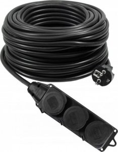 Przedłużacz 5M 3x2,5 z gumowym rozgałęźnikiem 2