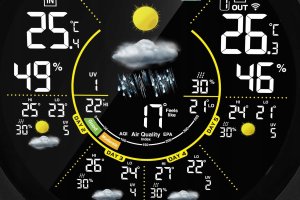 STACJA POGODOWA WS 65BK APP CZARNA (TUYA SMART, WI-FI) 6