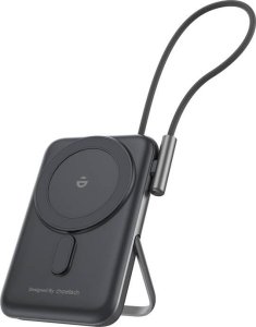 Powerbank magnetyczny Choetech B735 10000mAh 20W PD + kabel USB-C (czarny) 1