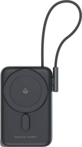 Choetech Powerbank magnetyczny B735 10000mAh 20W PD + kabel USB-C czarny 2