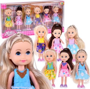 Urocze mini laleczki do zabawy Lalka 12 cm 6szt ZA4755 1