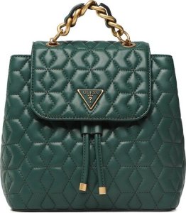 Guess, Elenia, Polyurethane, Textile Backpack, Forest Green, For Women For Women 1
