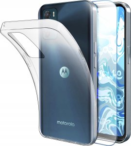 Etui Do Motorola Moto G42 (Przezroczyste, Silikonowe, Ochronne)   Szkło 9H 1