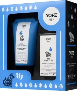 Yope Men Wood żel do mycia twarzy 150ml + krem 50ml 1