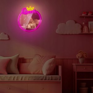 Forever Neon MIRROR LED QUEEN warm white pink FMNE04 Light 4
