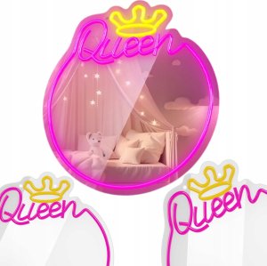 Forever Neon MIRROR LED QUEEN warm white pink FMNE04 Light 7