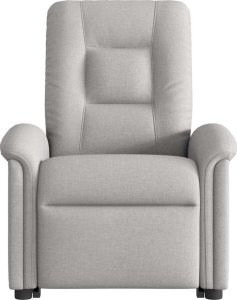 vidaXL Podnoszony fotel masujący, elektryczny, rozkładany, szary 5