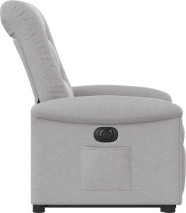 vidaXL Podnoszony fotel masujący, elektryczny, rozkładany, szary 6