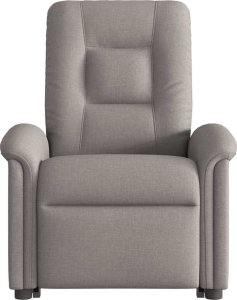 vidaXL Podnoszony fotel rozkładany, elektryczny, kolor taupe, tkanina 5