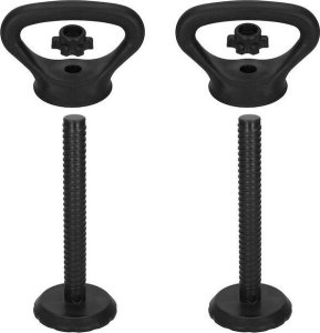 Hantle do ćwiczeń bitumiczne, 20 kg regulowany zestaw: gryf+ kettle UNIWERSALNY 3