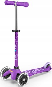 Micro Trójkołowa hulajnoga Maxi Deluxe LED PURPLE 1