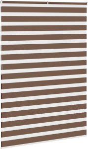 vidaXL Roleta zebra, brzozowa, szerokość tkaniny 150,9 cm, poliester 4