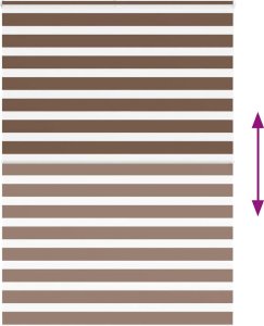 vidaXL Roleta zebra, brzozowa, szerokość tkaniny 150,9 cm, poliester 5