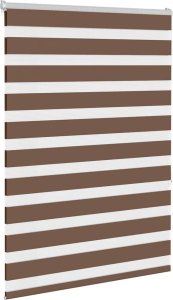 vidaXL Roleta zebra, brzozowa, szerokość tkaniny 90,9 cm, poliester 3