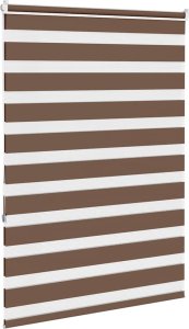 vidaXL Roleta zebra, brzozowa, szerokość tkaniny 90,9 cm, poliester 4