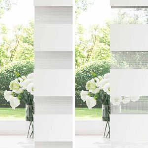 vidaXL Roleta zebra, brzozowa, szerokość tkaniny 90,9 cm, poliester 8