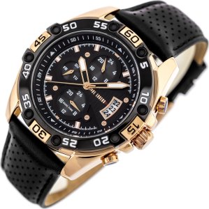 KOMPLET PREZENTOWY MĘSKI PAUL LORENS - Zegarek + Bransoletka (zg375f) 4