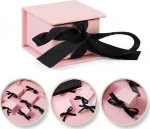 PUDEŁKO OZDOBNE na Biżuterię, Pierścionek lub Kolczyki 5 x 5 x 3,5 cm  PDOZ24R 4