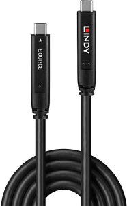 Kabel USB Lindy USB-C - USB-C 10 m Czarny (43398) 2