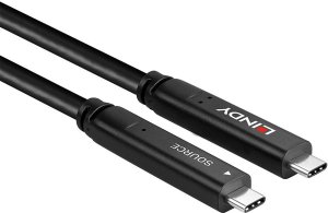 Kabel USB Lindy USB-C - USB-C 10 m Czarny (43398) 3