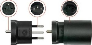 Alcasa Kabelmeister SKA-6002PS zmieniacz płci / kabli Swiss mains plug type J Czarny 4